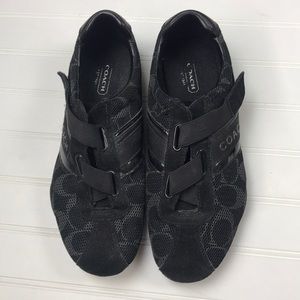 Coach “Jenney” women’s 7 1/2 Black tennis shoes.